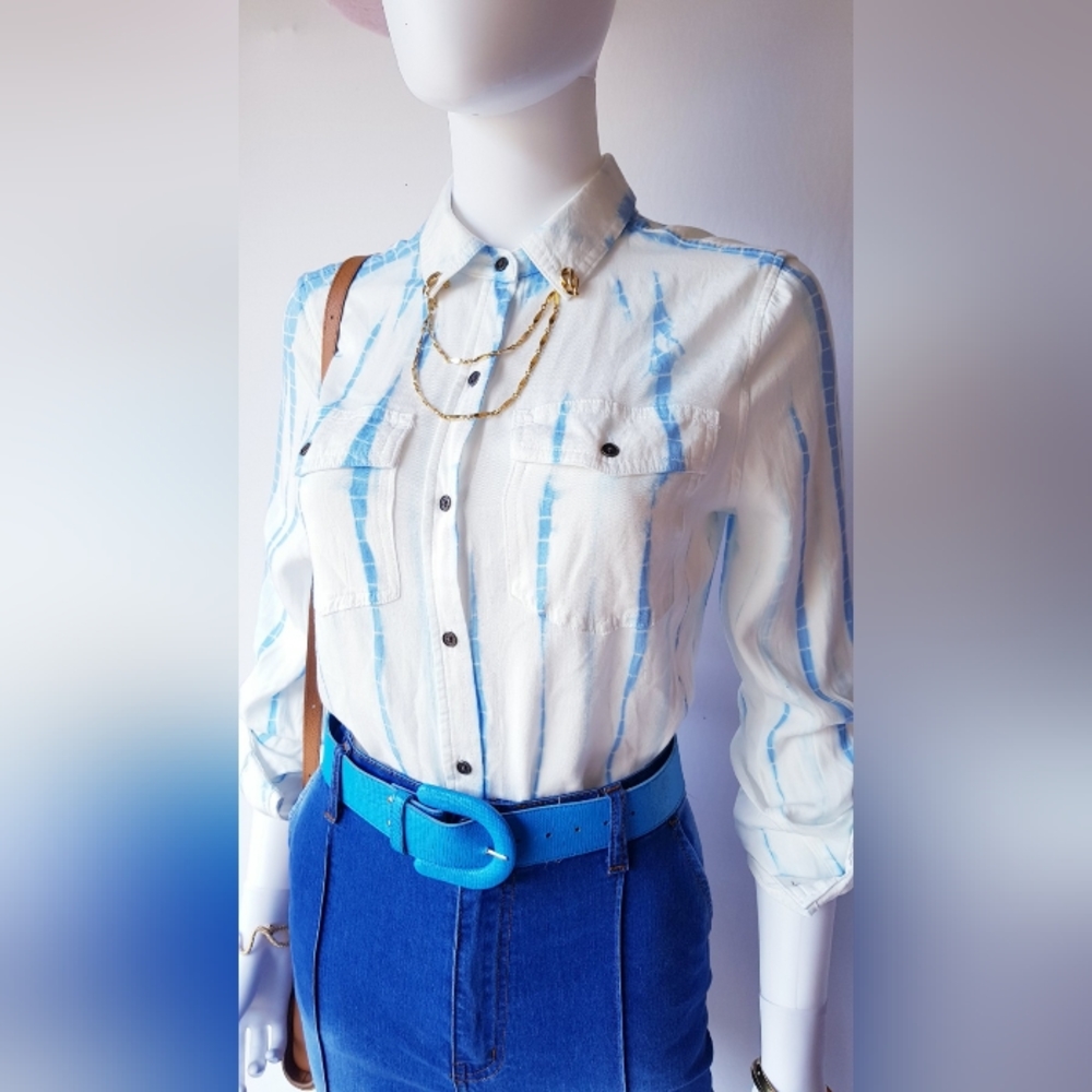 ANA A New Approach Tie Dye Blouse🩵